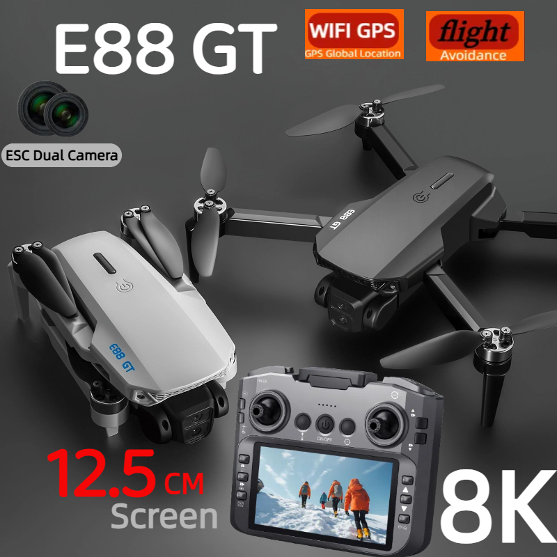 E88GT Drone 8K Professional HD - огляд і ціна Jjrc Drone X12