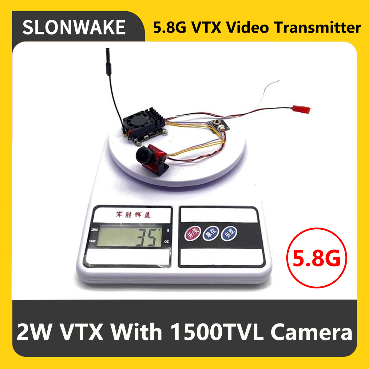 SLONWAKE 5.8G 2000mW FPV VTX T - огляд і ціна Drone Frame